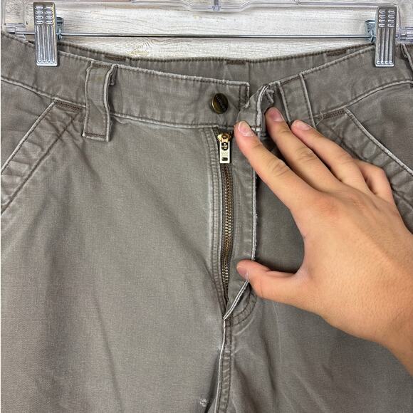 Carhartt Men’s 32x32 Gray Loose Original Fit Carpenter Straight Workwear Pants - Picture 4 of 5